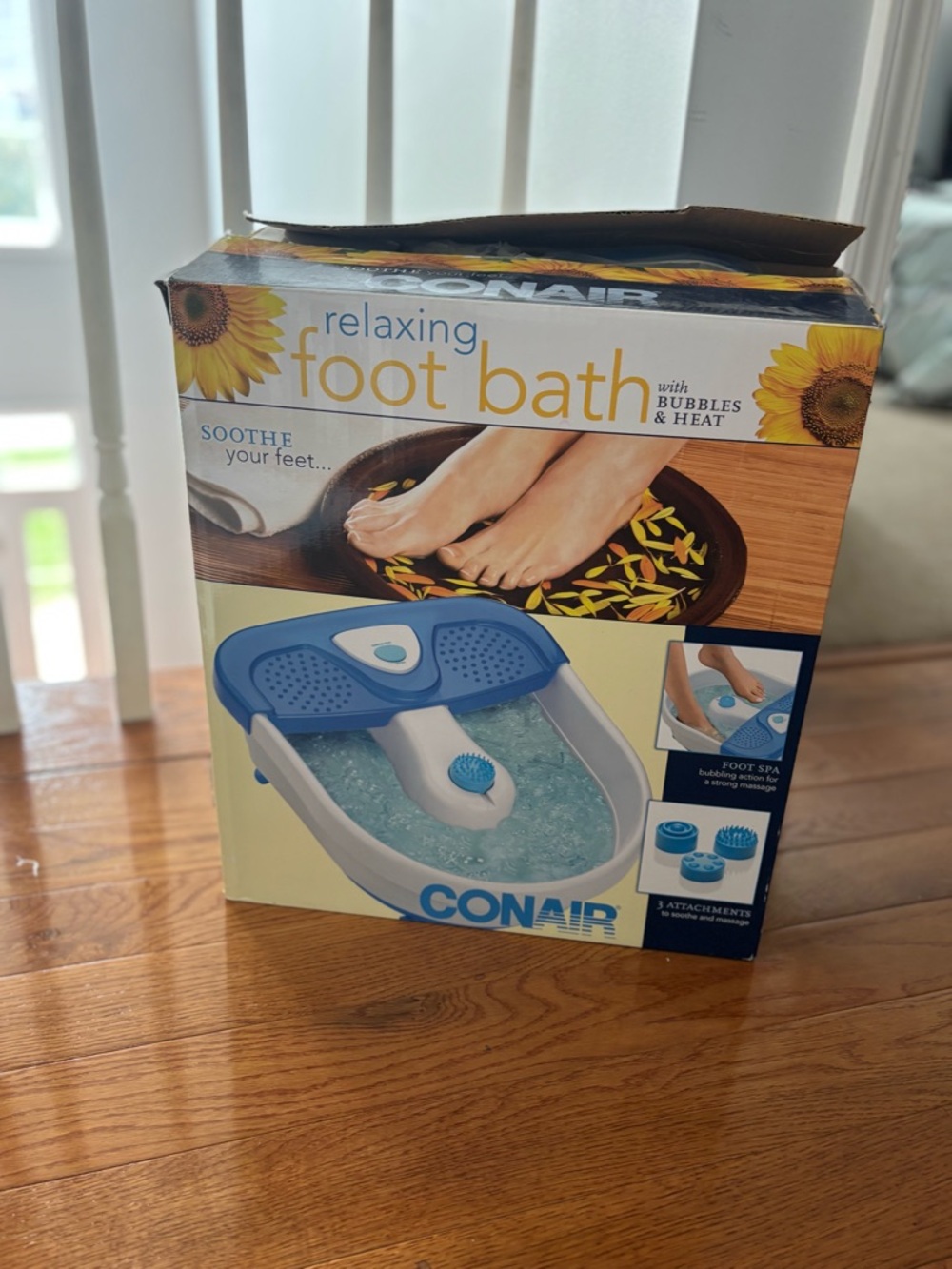 Conair Blue Relaxing Foot Bath Spa with Bubbles & Heat